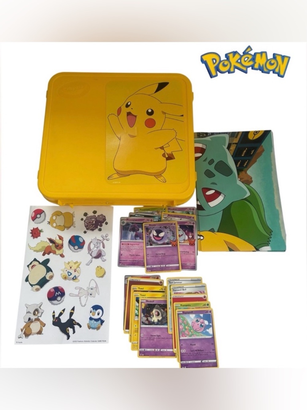 POKÉMON BUNDLE CARDS POSTER CASE STICKERS
